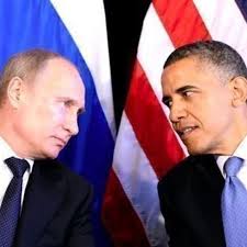 High Quality Obama and putin Blank Meme Template