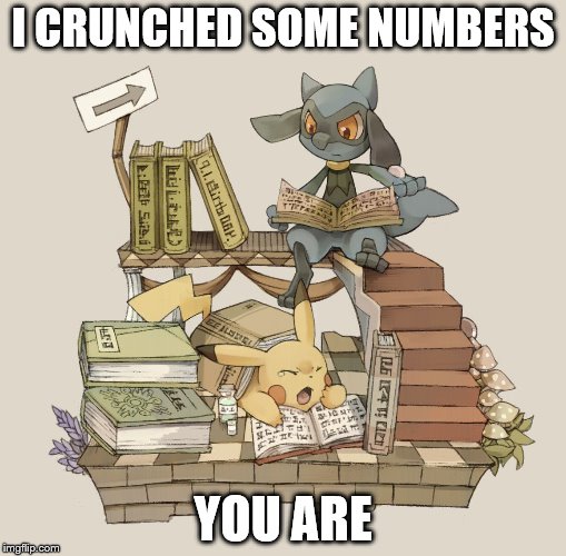 I CRUNCHED SOME NUMBERS YOU ARE | made w/ Imgflip meme maker