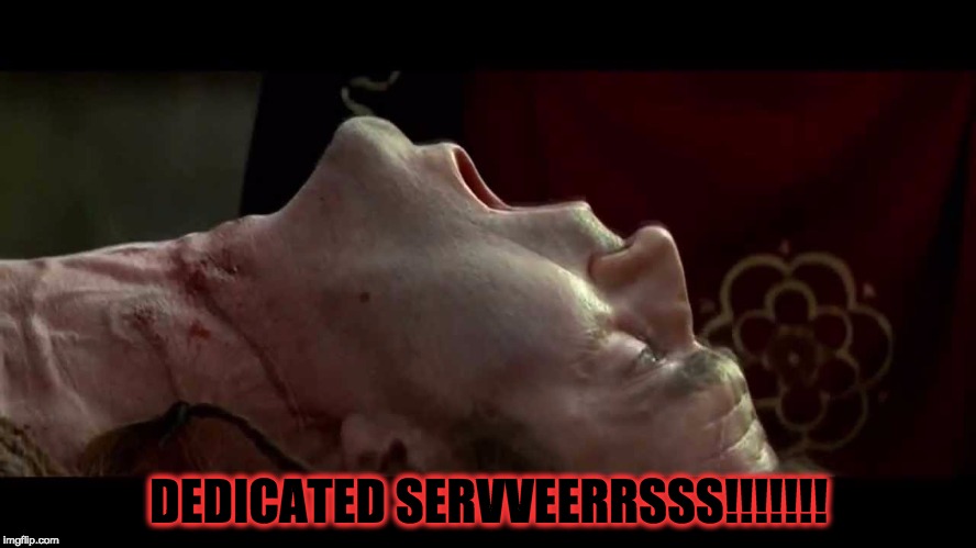 dedicated servers | DEDICATED SERVVEERRSSS!!!!!!! | image tagged in server | made w/ Imgflip meme maker