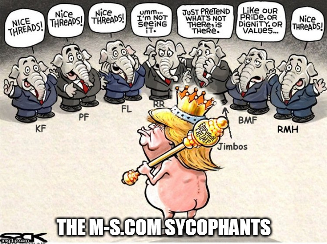 THE M-S.COM SYCOPHANTS | made w/ Imgflip meme maker
