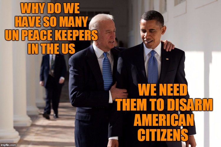 WHY DO WE HAVE SO MANY UN PEACE KEEPERS IN THE US WE NEED THEM TO DISARM AMERICAN CITIZENS | made w/ Imgflip meme maker