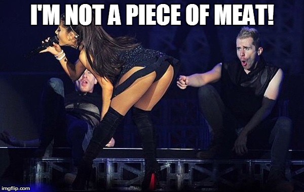 I'm Not  A Piece Of Meat | I'M NOT A PIECE OF MEAT! | image tagged in idiots,hypocrisy,memes | made w/ Imgflip meme maker