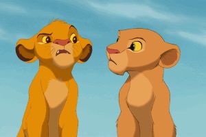 Simba and Nala Blank Meme Template