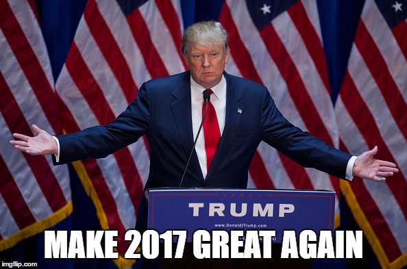 Donald Trump | MAKE 2017 GREAT AGAIN | image tagged in donald trump | made w/ Imgflip meme maker