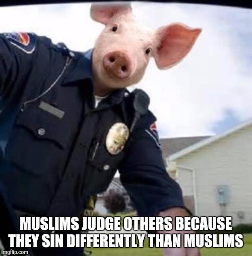 Do you have time to talk about Islam | MUSLIMS JUDGE OTHERS BECAUSE THEY SIN DIFFERENTLY THAN MUSLIMS | image tagged in do you have time to talk about islam | made w/ Imgflip meme maker
