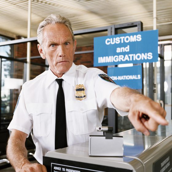 Airport customs Blank Meme Template