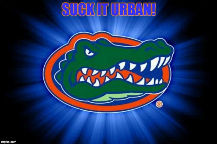 Florida Gators Logo | SUCK IT URBAN! | image tagged in florida gators logo | made w/ Imgflip meme maker