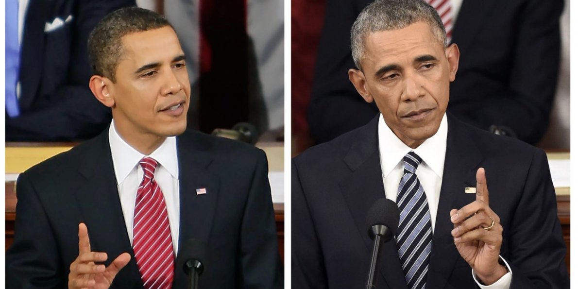 Obama before and after  Blank Meme Template