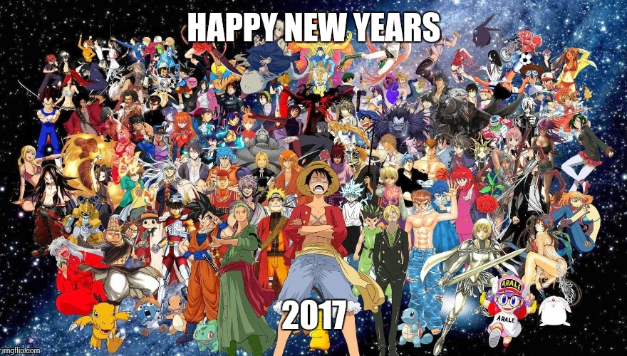Happy 2017 | HAPPY NEW YEARS; 2017 | image tagged in anime | made w/ Imgflip meme maker