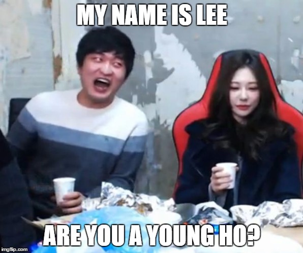 Overly Flirty Flash | MY NAME IS LEE; ARE YOU A YOUNG HO? | image tagged in overly flirty flash | made w/ Imgflip meme maker