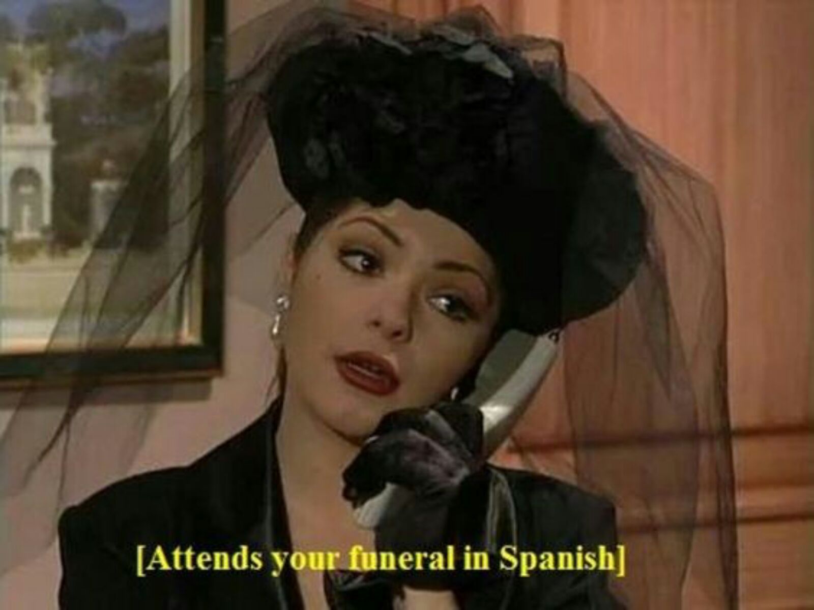 [Attends your Funeral in Spanish] Blank Meme Template