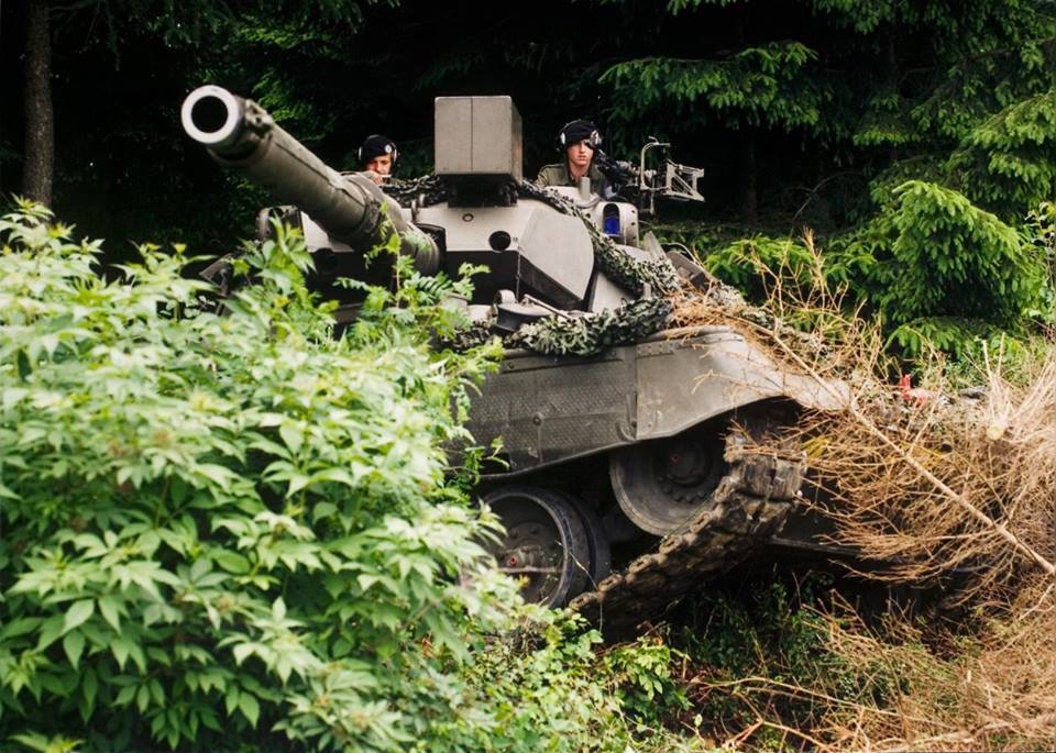 High Quality Leopard tank peek behind bushes Blank Meme Template