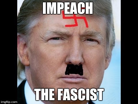 Donald Trump | IMPEACH; THE FASCIST | image tagged in donald trump | made w/ Imgflip meme maker
