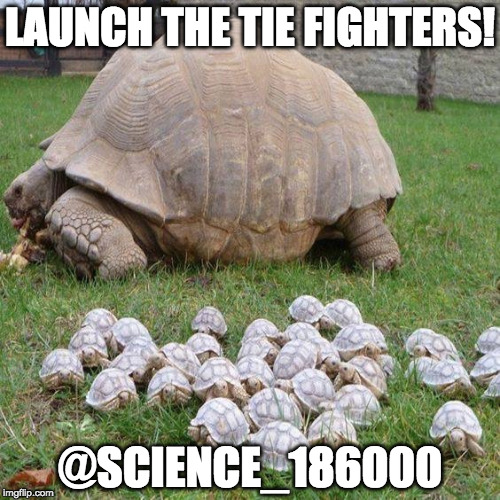 Launch the TIE fighters! | LAUNCH THE TIE FIGHTERS! @SCIENCE_186000 | image tagged in star wars,death star,tie fighter,science,rogue one | made w/ Imgflip meme maker