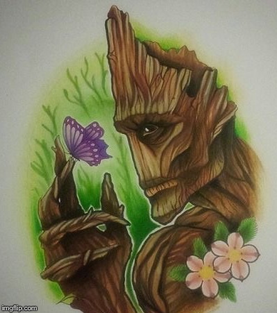 image tagged in groot flower | made w/ Imgflip meme maker