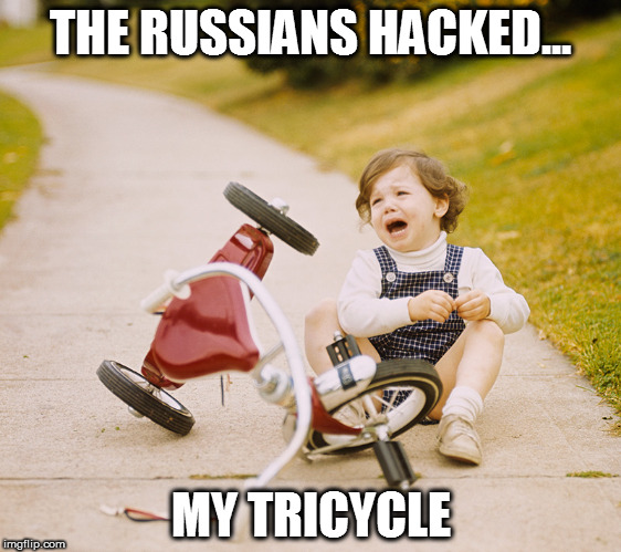 Russian Hacks | THE RUSSIANS HACKED... MY TRICYCLE | image tagged in russian,hack,hacked,tricycle | made w/ Imgflip meme maker