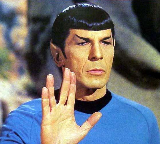 High Quality Star Trek Spock Live Long & Prosper I Wipe W/ My Left Hand, See Blank Meme Template