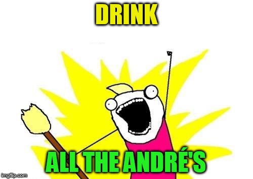 X All The Y Meme | DRINK ALL THE ANDRÉ'S | image tagged in memes,x all the y | made w/ Imgflip meme maker