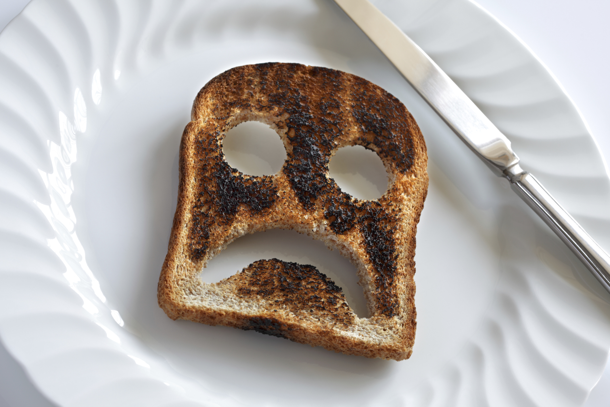 High Quality sad burnt toast Blank Meme Template