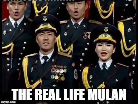 THE REAL LIFE MULAN | image tagged in disney,little china | made w/ Imgflip meme maker