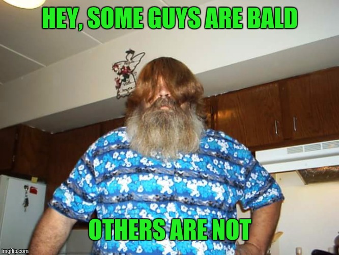 HEY, SOME GUYS ARE BALD OTHERS ARE NOT | made w/ Imgflip meme maker