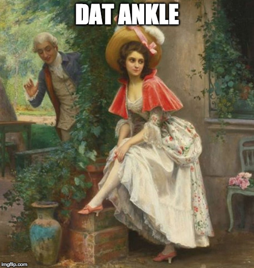 Classic....al | DAT ANKLE | image tagged in classical art,dat,bacon,dat ankle,meme | made w/ Imgflip meme maker