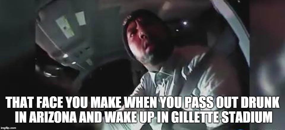 Fin Killer | THAT FACE YOU MAKE WHEN YOU PASS OUT DRUNK IN ARIZONA AND WAKE UP IN GILLETTE STADIUM | image tagged in michael floyd,nfl,nfl memes | made w/ Imgflip meme maker