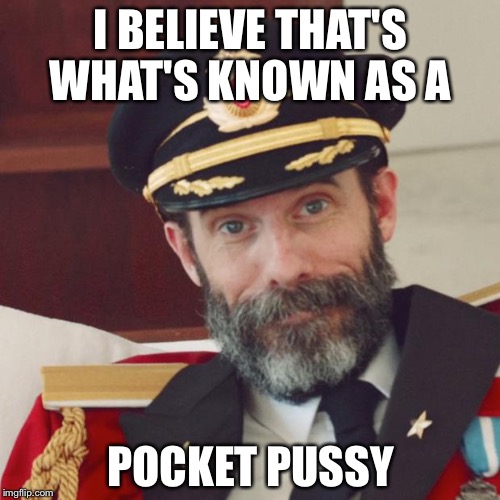 I BELIEVE THAT'S WHAT'S KNOWN AS A POCKET PUSSY | made w/ Imgflip meme maker