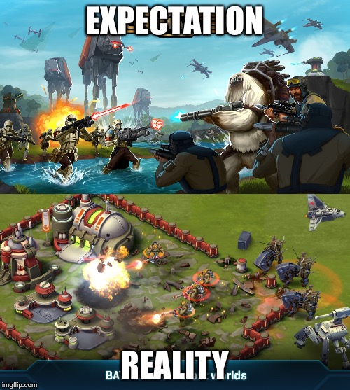 EXPECTATION; REALITY | made w/ Imgflip meme maker