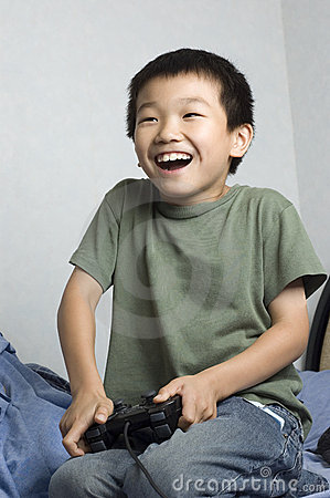 Asian gamer kid Blank Meme Template