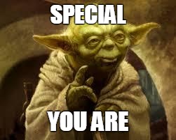 yoda | SPECIAL; YOU ARE | image tagged in yoda | made w/ Imgflip meme maker
