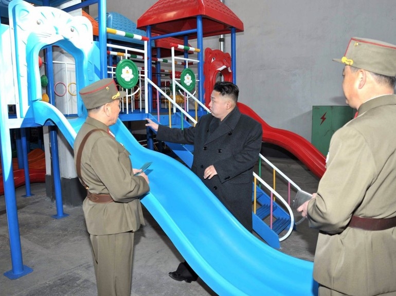 High Quality kim jong un playground Blank Meme Template