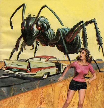 High Quality pulp art giant ant Blank Meme Template
