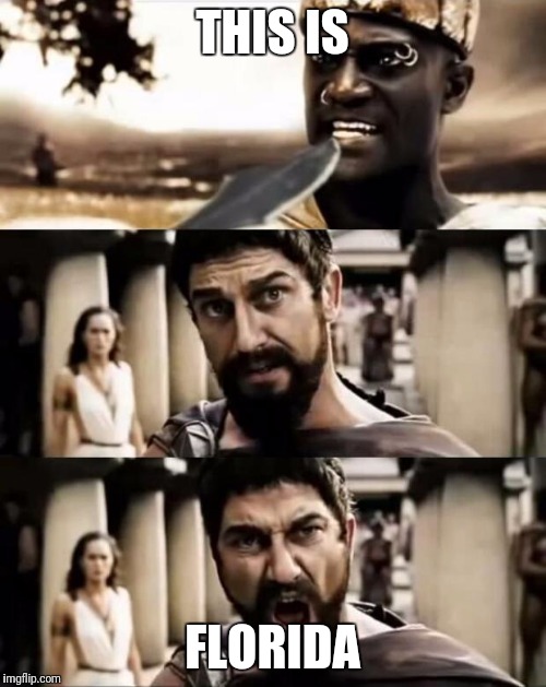 This Is Sparta meme | THIS IS; FLORIDA | image tagged in this is sparta meme | made w/ Imgflip meme maker