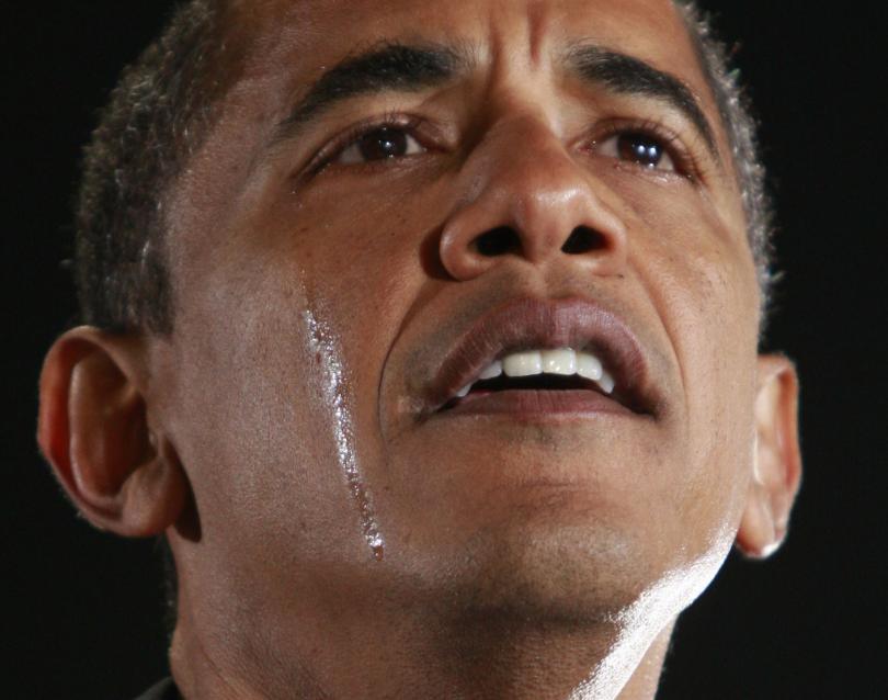 High Quality obama crying Blank Meme Template