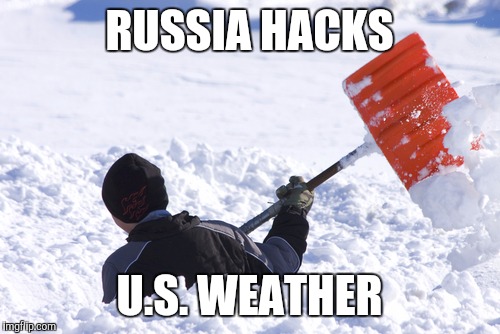 Blizzard | RUSSIA HACKS; U.S. WEATHER | image tagged in blizzard | made w/ Imgflip meme maker