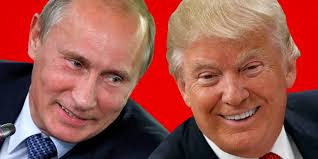Besties Trump and Putin  Blank Meme Template