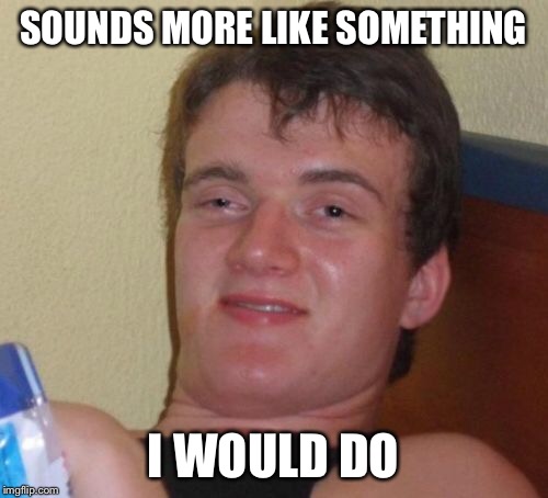 10 Guy Meme | SOUNDS MORE LIKE SOMETHING I WOULD DO | image tagged in memes,10 guy | made w/ Imgflip meme maker