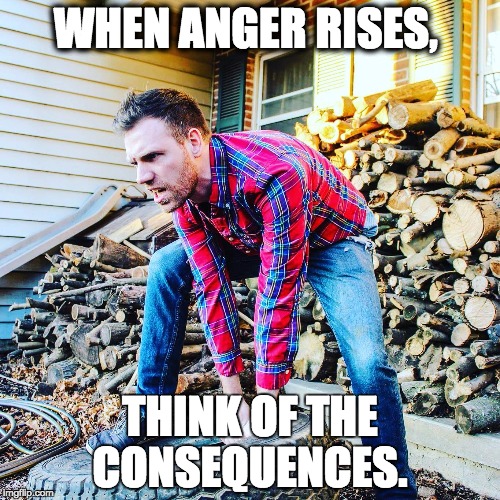 WHEN ANGER RISES, THINK OF THE CONSEQUENCES. | image tagged in levi one | made w/ Imgflip meme maker