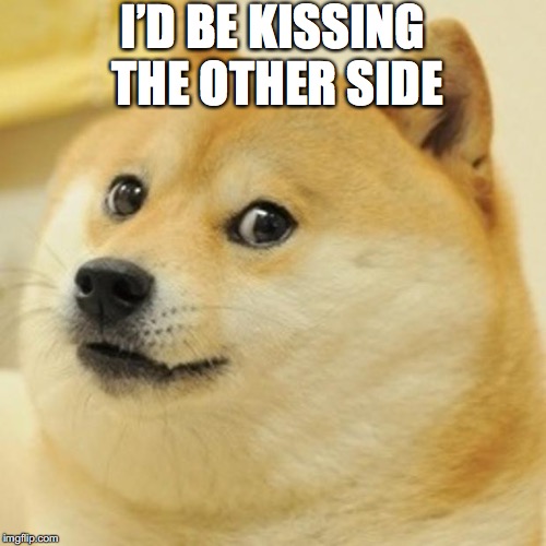Doge Meme | I’D BE KISSING THE OTHER SIDE | image tagged in memes,doge | made w/ Imgflip meme maker