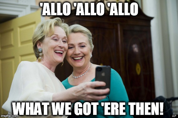 'ALLO 'ALLO 'ALLO; WHAT WE GOT 'ERE THEN! | image tagged in witches | made w/ Imgflip meme maker