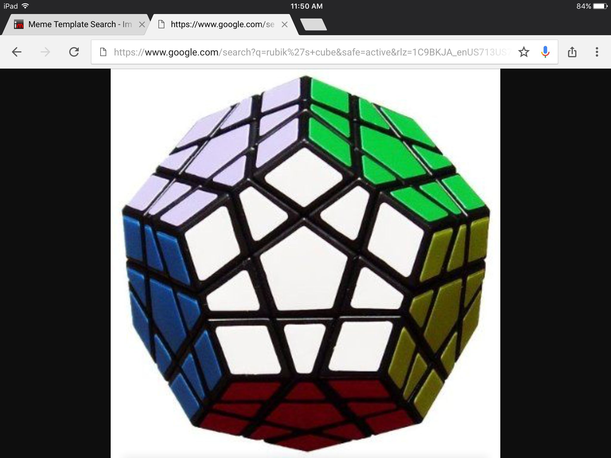 High Quality Rubiks Cube Decahedron Blank Meme Template