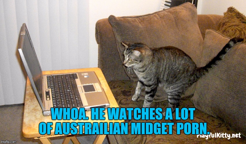 WHOA. HE WATCHES A LOT OF AUSTRAILIAN MIDGET PORN. | made w/ Imgflip meme maker