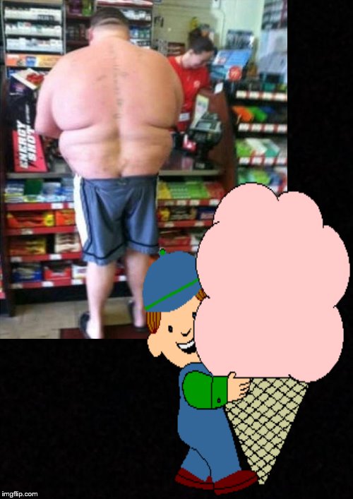 One quadruple scoop to go, please.... | image tagged in funny memes,ice cream cone,ice cream,fat guy | made w/ Imgflip meme maker