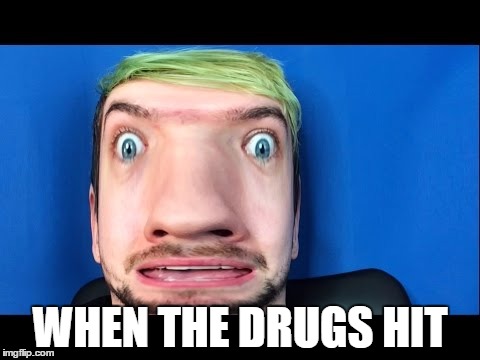 When the drugs hit - jacksepticeye | WHEN THE DRUGS HIT | image tagged in jacksepticeye,memes,jacksepticeyememes | made w/ Imgflip meme maker