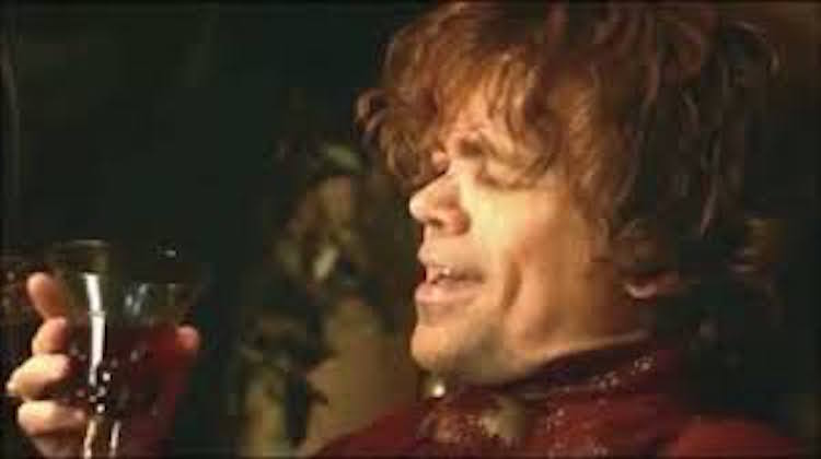 Tyrion Lannister with Wine Blank Meme Template