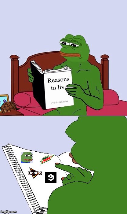 Blank Pepe Reasons to Live | image tagged in blank pepe reasons to live,scumbag | made w/ Imgflip meme maker