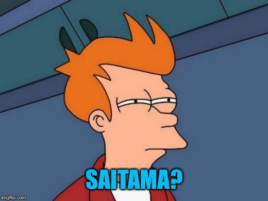 Futurama Fry Meme | SAITAMA? | image tagged in memes,futurama fry | made w/ Imgflip meme maker