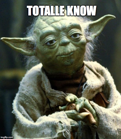 Star Wars Yoda Meme | TOTALLE KNOW | image tagged in memes,star wars yoda | made w/ Imgflip meme maker