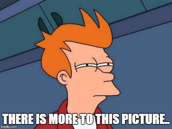 Futurama Fry Meme | THERE IS MORE TO THIS PICTURE.. | image tagged in memes,futurama fry | made w/ Imgflip meme maker